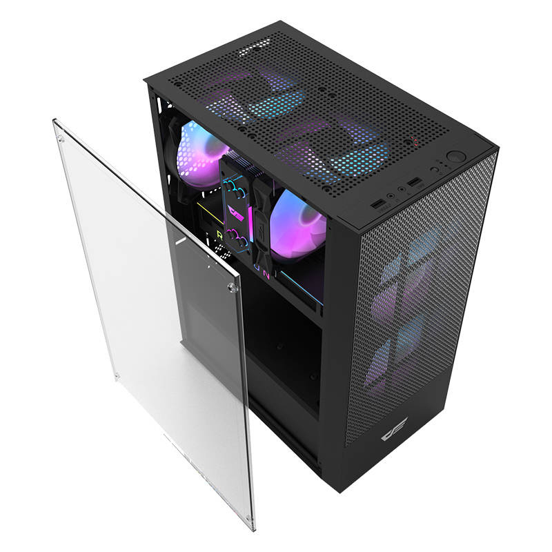 Carcasă pentru computer Darkflash A290 (negru) + 3 ventilatoare [3]