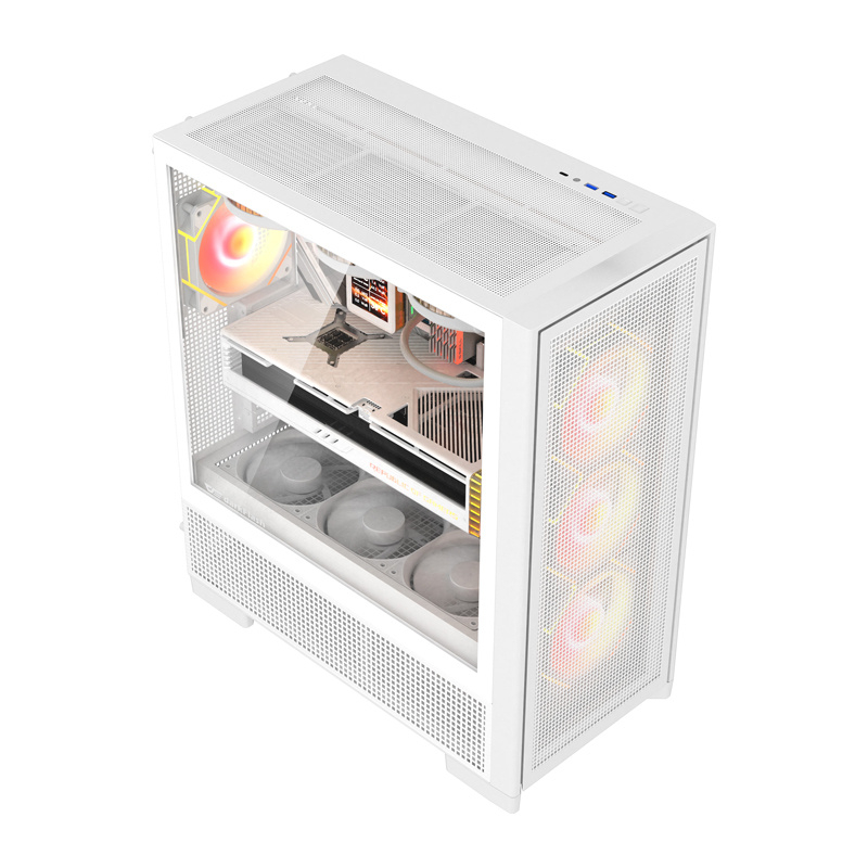Carcasă pentru computer DarkFlash AIRNOVA (albă) + 3 ventilatoare [5]