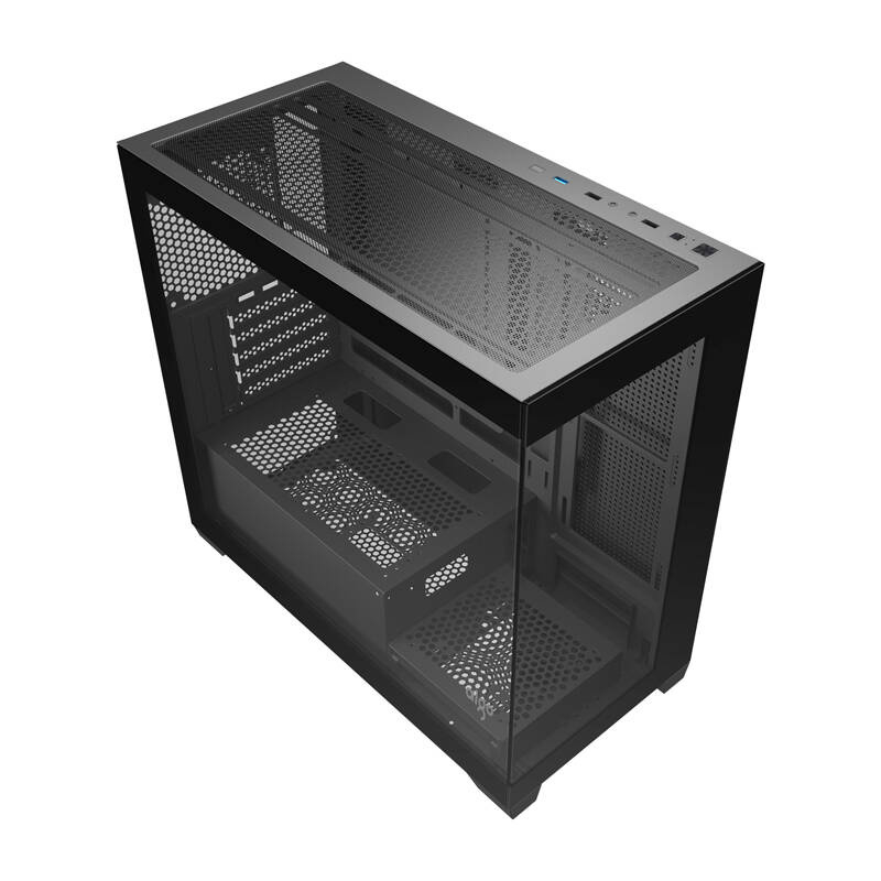 Carcasă pentru computer Darkflash C218M + 6 ventilatoare ARGB (negre) [7]