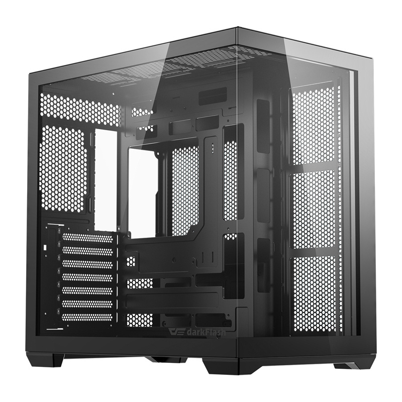 Carcasă pentru computer DarkFlash C280 (negru) + 7 ventilatoare [4]