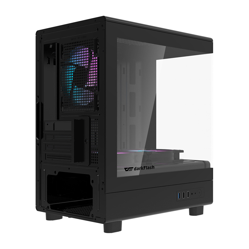 Carcasă pentru computer Darkflash DB330M + 3 ventilatoare (negru) [6]