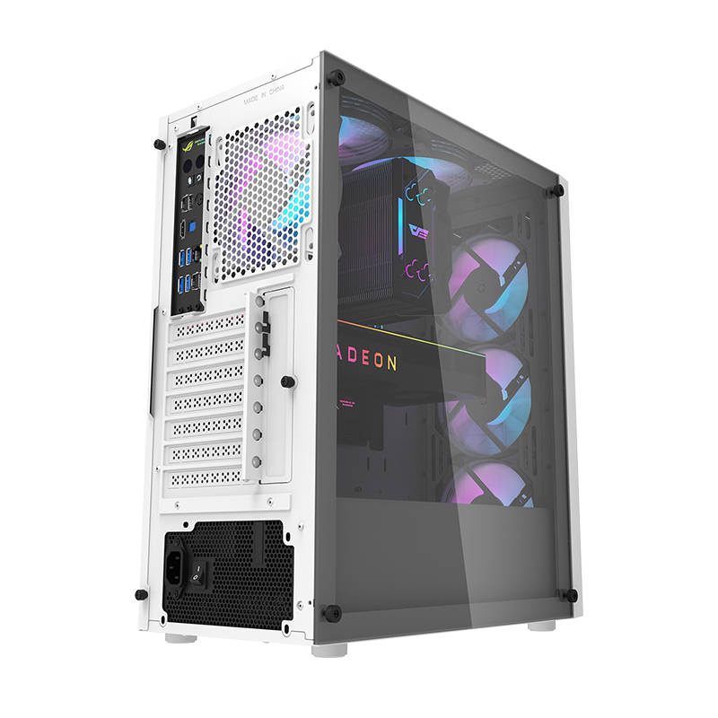 Carcasă pentru computer Darkflash DK351 (alb) + 4 ventilatoare RGB [3]