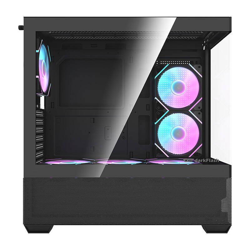 Carcasă pentru computer Darkflash DS900 AIR (negru) + 6 ventilatoare ARGB [2]