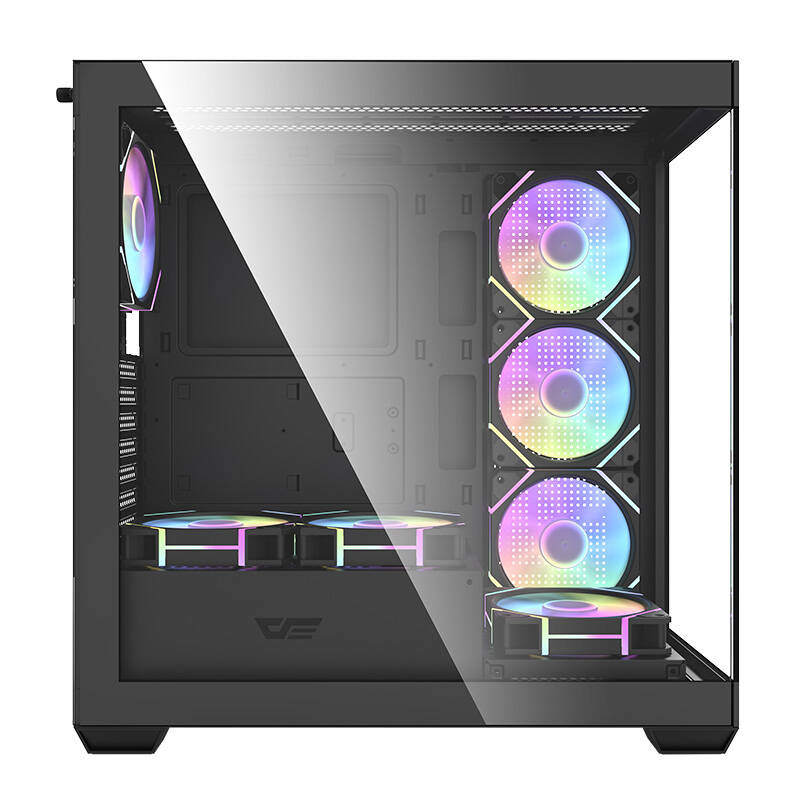 Carcasă pentru computer Darkflash DS900 (negru) + 7 ventilatoare ARGB [2]
