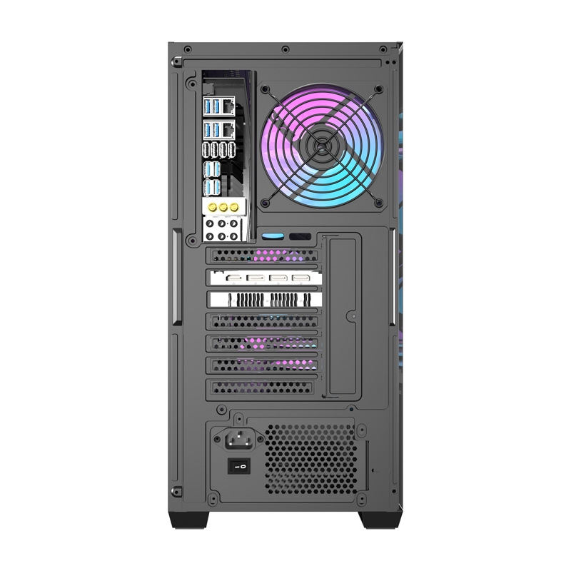Carcasă pentru computer Darkflash DS900WS (negru) + 4 ventilatoare [5]