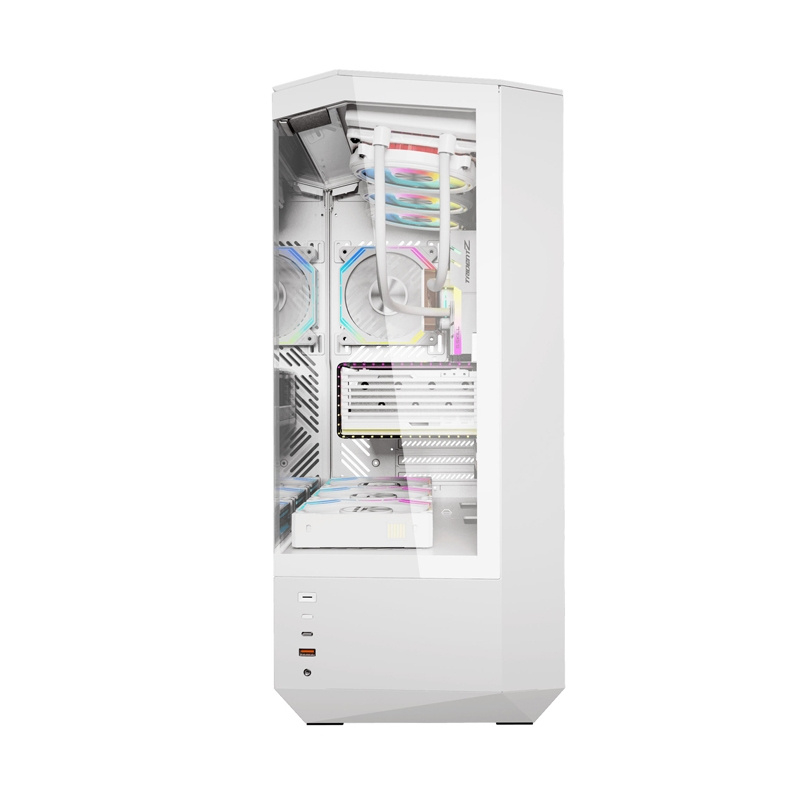 Carcasă pentru computer Darkflash DY460 (alb) + 4 ventilatoare ARGB [9]