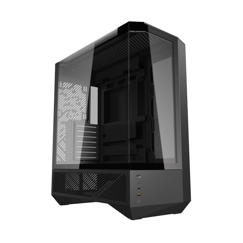 Carcasă pentru computer Darkflash DY460 (negru) + 4 ventilatoare ARGB [8]
