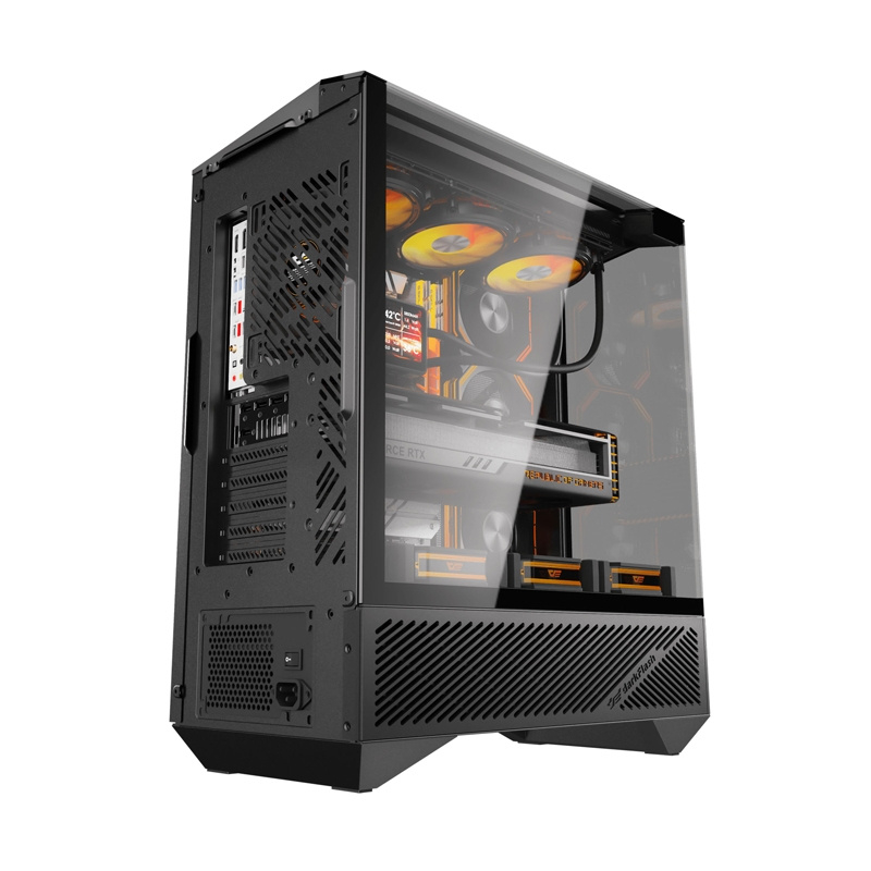 Carcasă pentru computer Darkflash DY460 (negru) + 4 ventilatoare ARGB [3]
