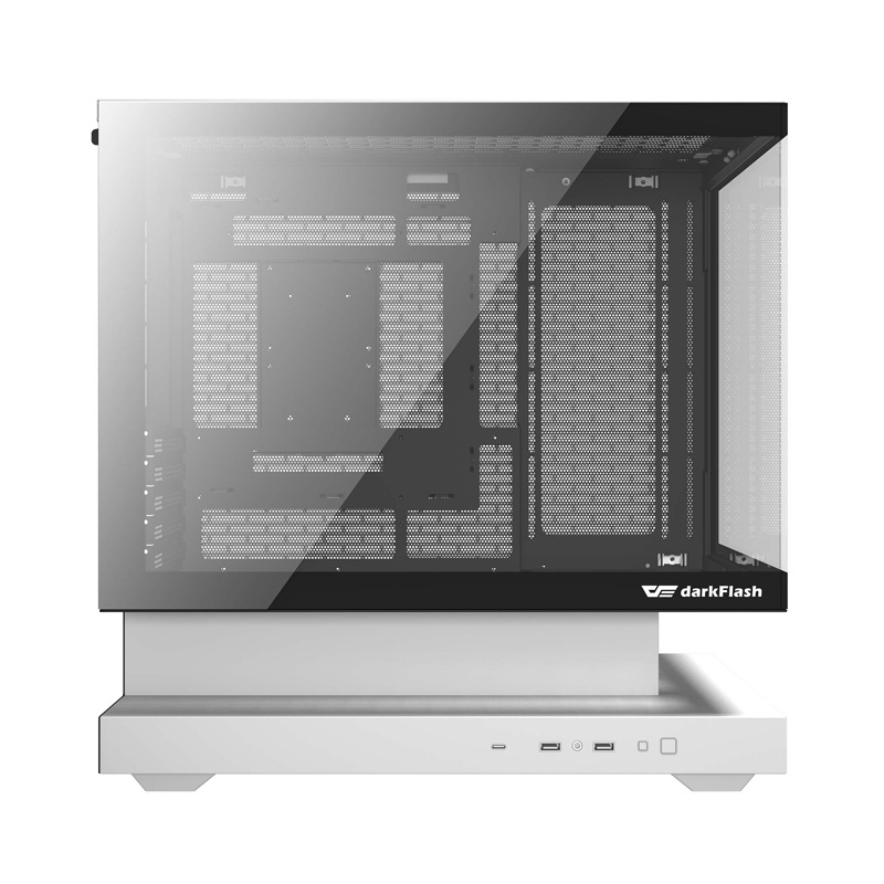 Carcasă pentru computer Darkflash F1 (alb) + 6 ventilatoare ARGB [2]