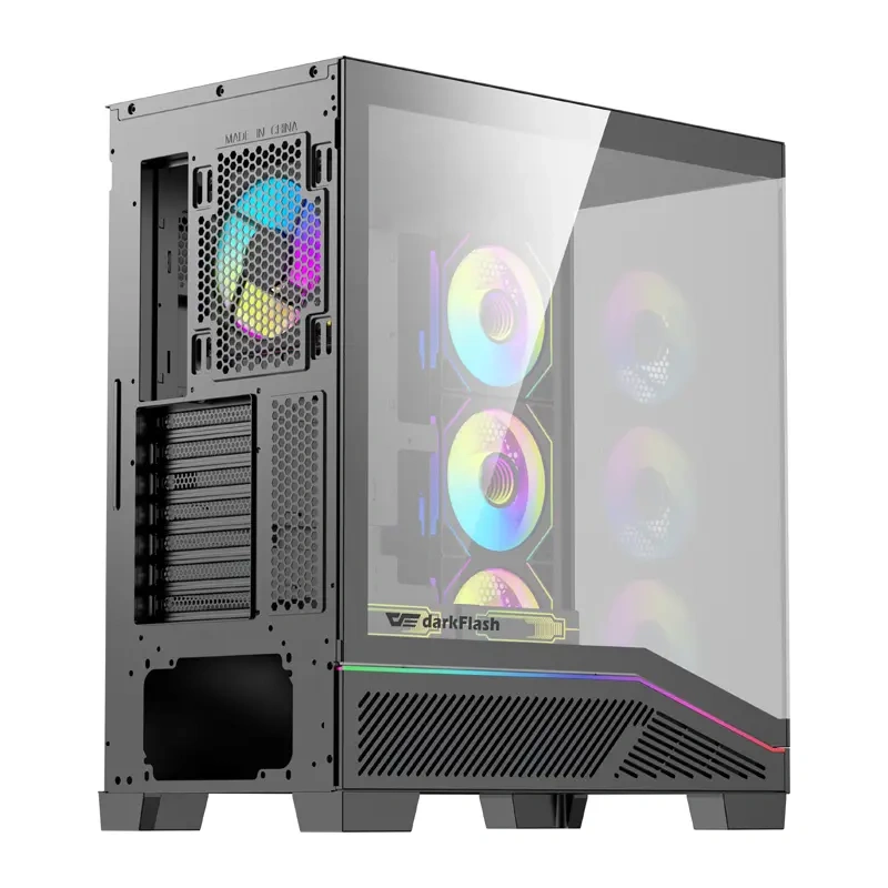 Carcasă pentru computer DarkFlash K430 + 6 ventilatoare (negru) [7]