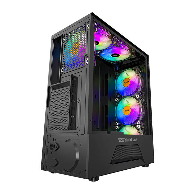 Carcasă pentru computer Darkflash LEO (negru) [2]