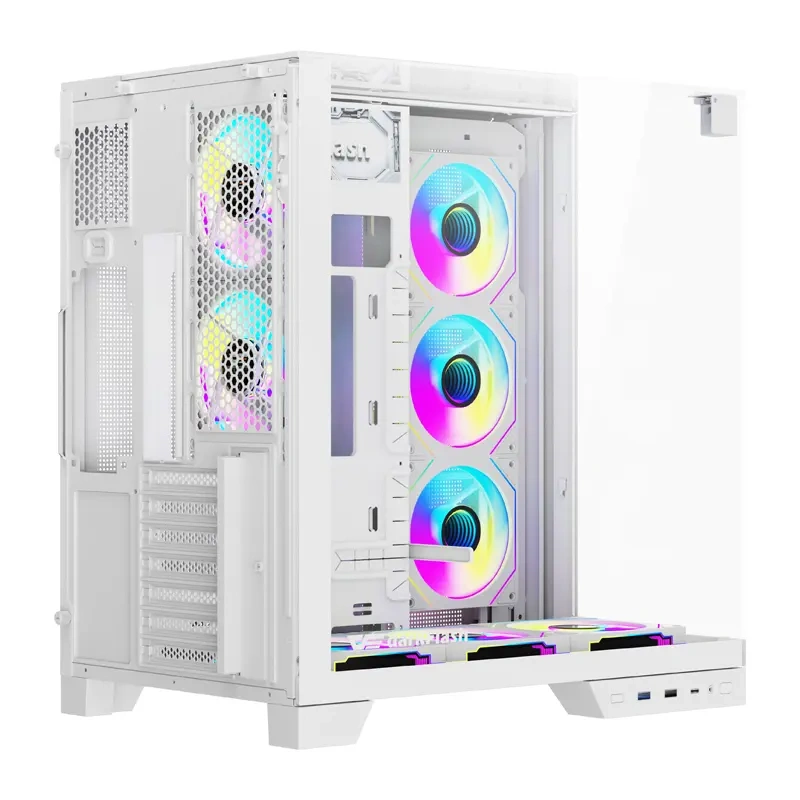 Carcasă pentru computer DarkFlash TH285 PLUS + 8 ventilatoare (alb) [7]