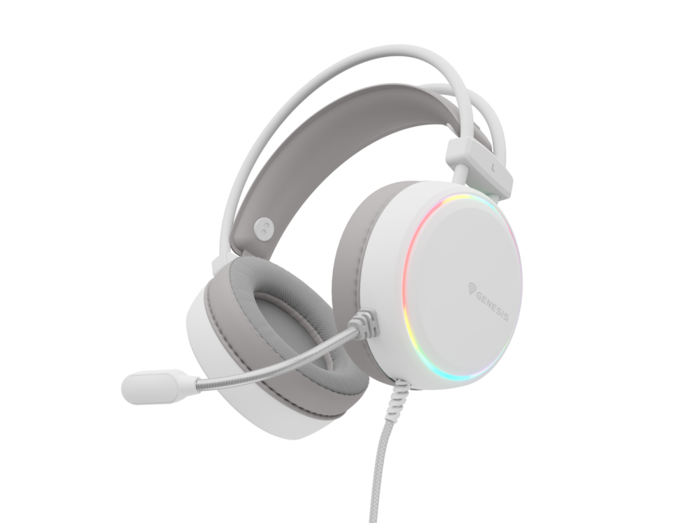 Casti cu fir Genesis Neon 613 G2 alb [2]