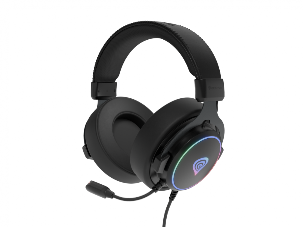 Casti cu fir Genesis Neon 764 negru [10]