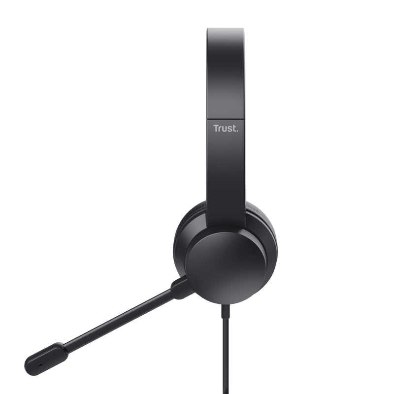 Casti cu fir Trust Ayda negru [3]