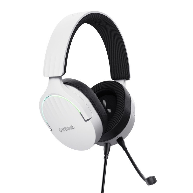 Casti Trust GXT 490P Fayzo cu fir, alb [5]