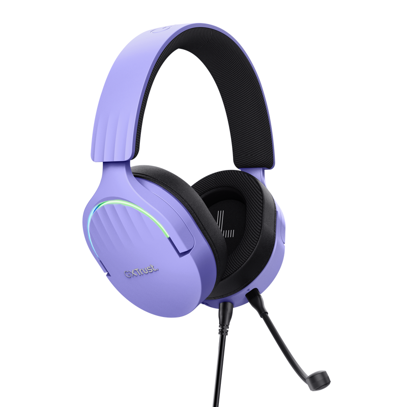 Casti Trust GXT 490P Fayzo cu fir, mov [3]