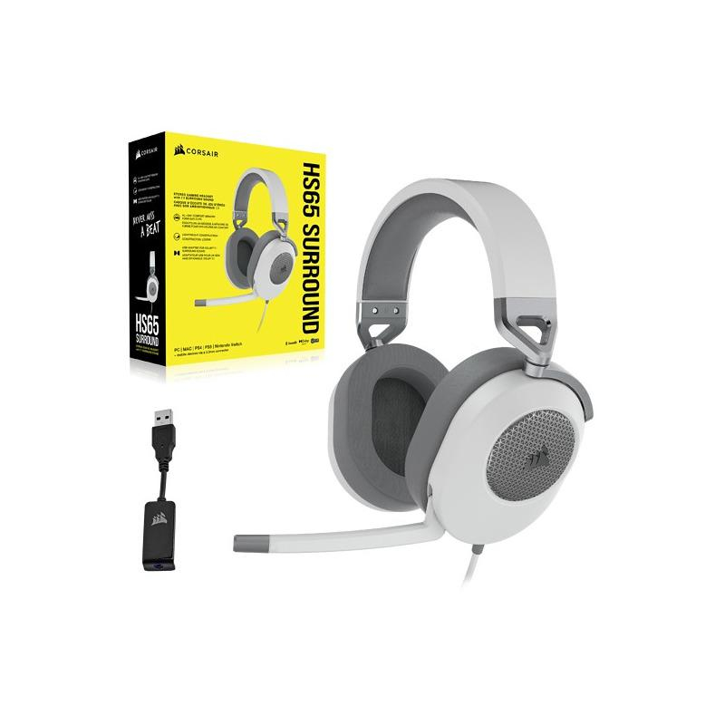 Corsair HS65 Surround Headset White [4]
