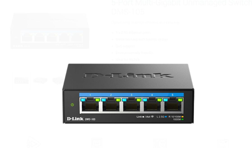 D-LINK DMS-105 UNMANAGED SWITCH 5 PORT [2]