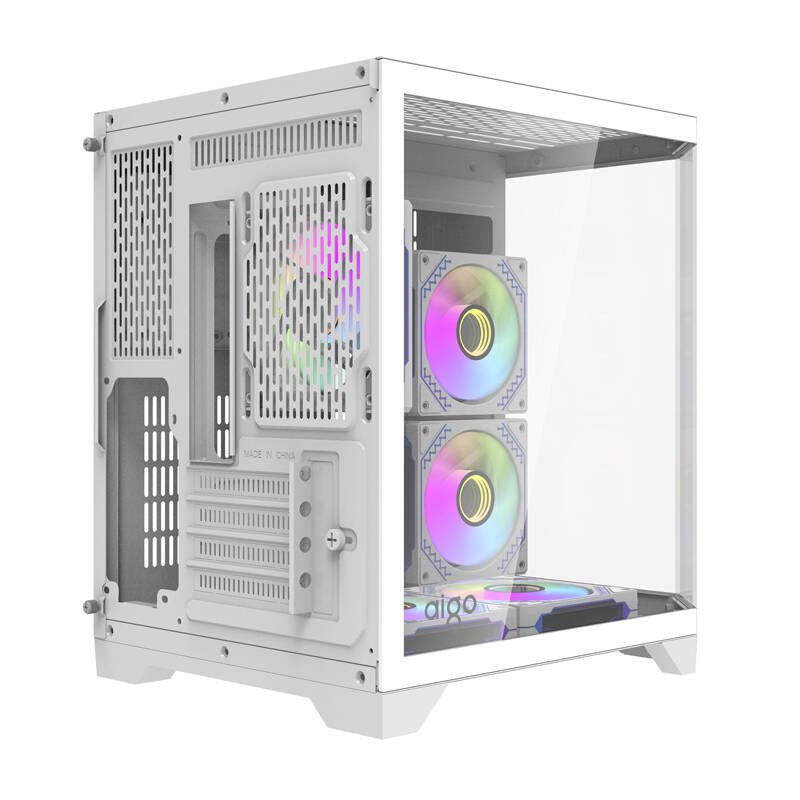 Darflash FT350 carcasă pentru calculator + 5 ventilatoare aRGB (alb) [4]