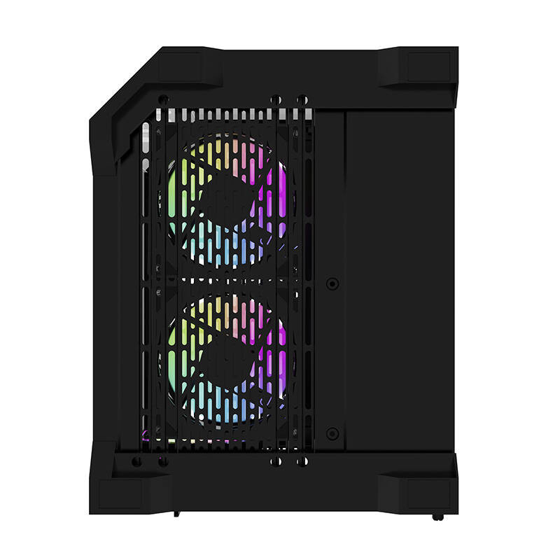 Darflash FT350 carcasă pentru calculator + 5 ventilatoare aRGB (negru) [4]