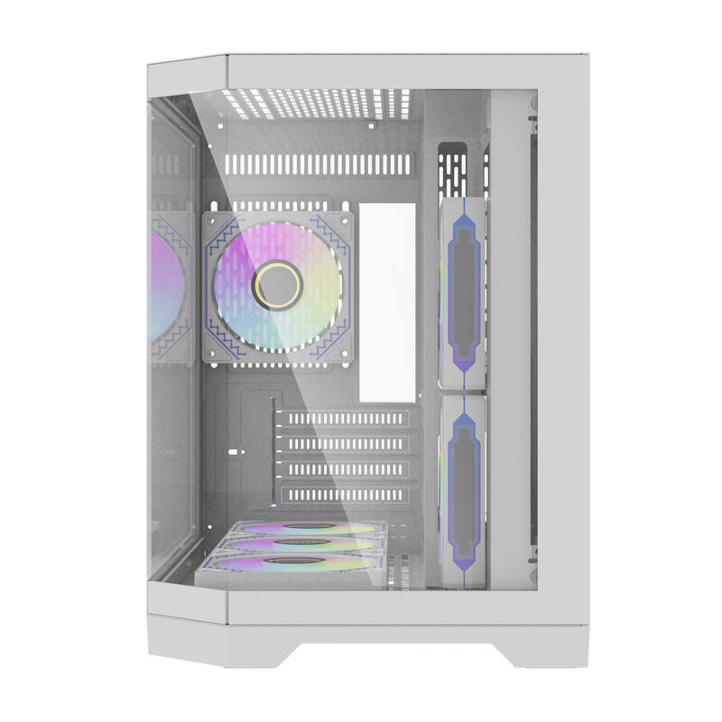 Darflash FT418 carcasă pentru calculator + 6 ventilatoare aRGB (alb) [2]