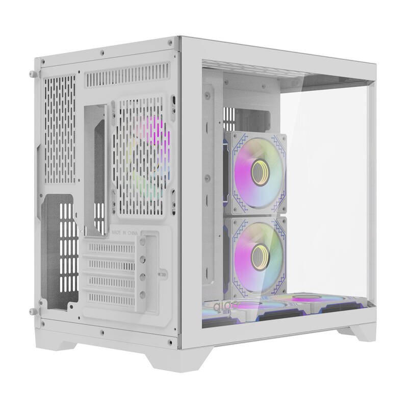Darflash FT418 carcasă pentru calculator + 6 ventilatoare aRGB (alb) [6]