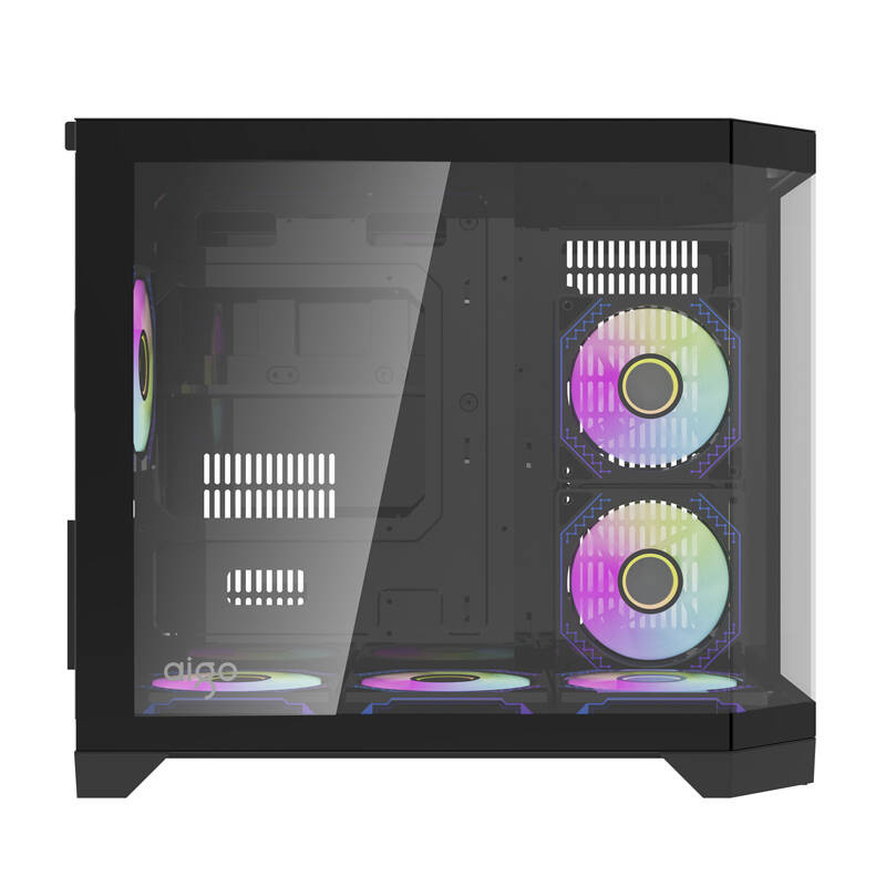 Darflash FT418 carcasă pentru calculator + 6 ventilatoare aRGB (negru) [4]