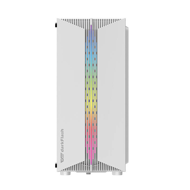 Darkflash DK151 LED carcasă de calculator (alb) + 3 ventilatoare RGB [2]