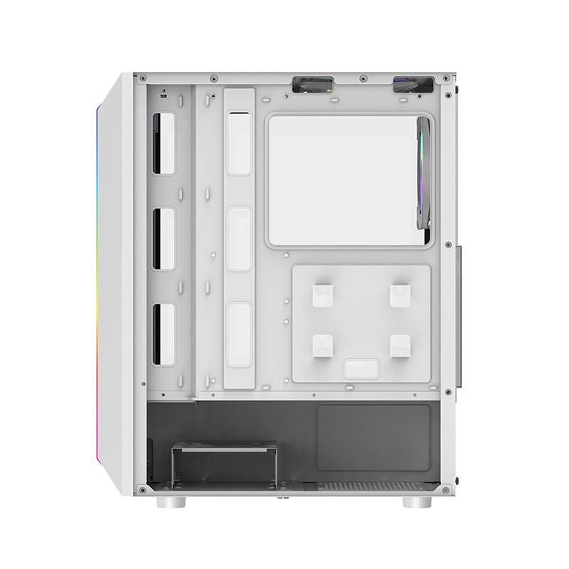 Darkflash DK151 LED carcasă de calculator (alb) + 3 ventilatoare RGB [5]