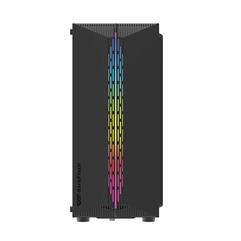 Darkflash DK151 LED carcasă de calculator (negru) + 3 ventilatoare RGB [6]