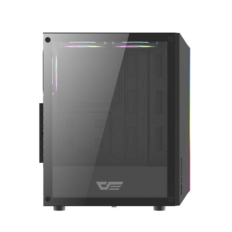Darkflash DK151 LED carcasă de calculator (negru) + 3 ventilatoare RGB [5]