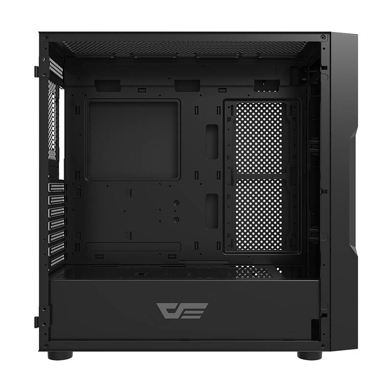 Darkflash DK431 carcasă de calculator din sticlă (negru) + 4 ventilatoare RGB [3]
