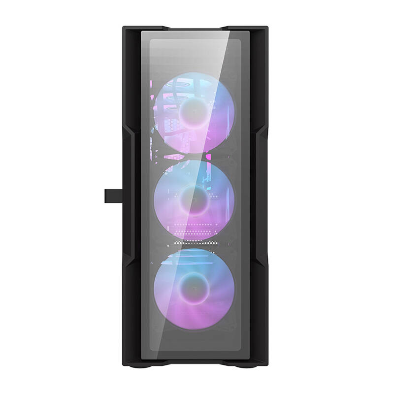 Darkflash DK431 carcasă de calculator din sticlă (negru) + 4 ventilatoare RGB [5]
