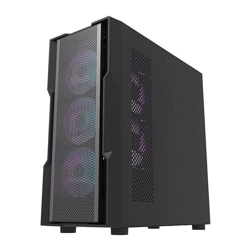 Darkflash DK431 carcasă de calculator Mesh (negru) + 4 ventilatoare ARGB [6]