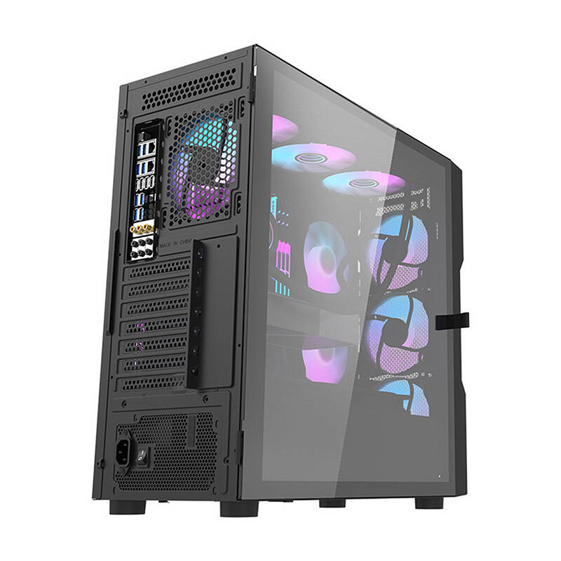 Darkflash DK431 carcasă de calculator Mesh (negru) + 4 ventilatoare ARGB [5]