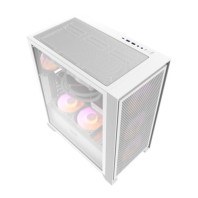 Darkflash DRX70 MESH carcasă de calculator (alb) + 4 ventilatoare RGB [9]