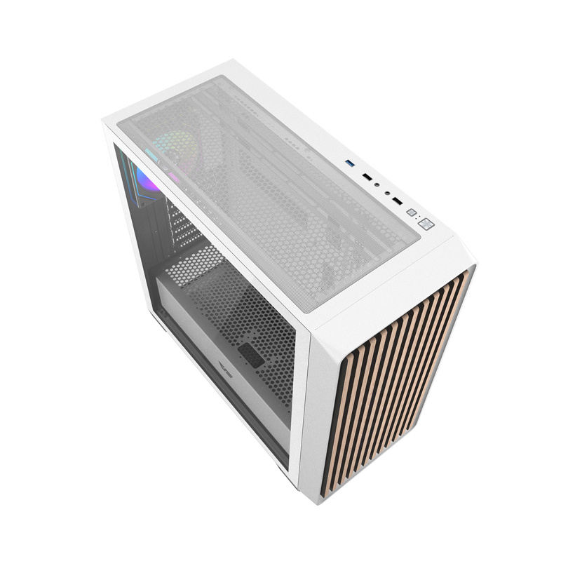 Darkflash DS900WD carcasă pentru computer ATX (alb) + 4 ventilatoare [4]