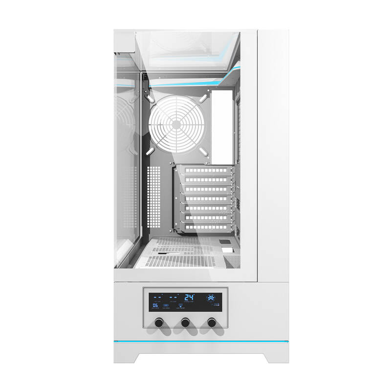 Darkflash DY450 carcasă pentru calculator fără ventilatoare (alb) [5]