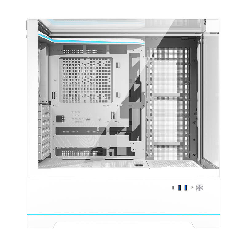 Darkflash DY450 carcasă pentru calculator fără ventilatoare (alb) [2]