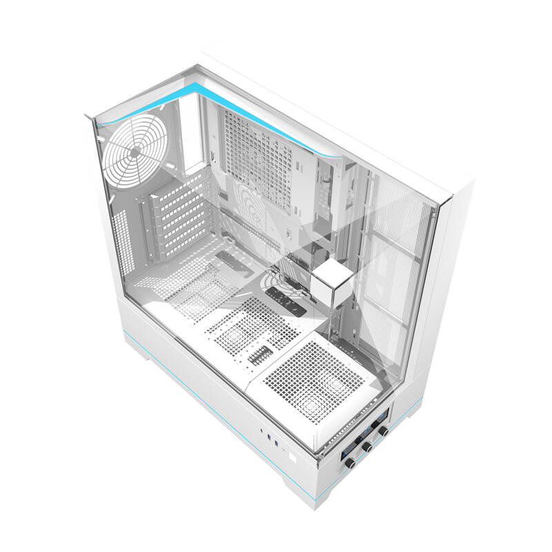Darkflash DY450 carcasă pentru calculator fără ventilatoare (alb) [9]