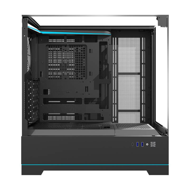 Darkflash DY450 carcasă pentru calculator fără ventilatoare (negru) [4]