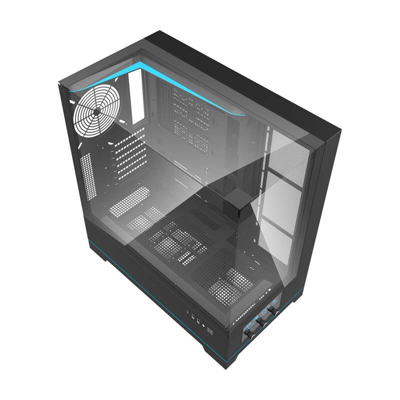 Darkflash DY450 carcasă pentru calculator fără ventilatoare (negru) [9]