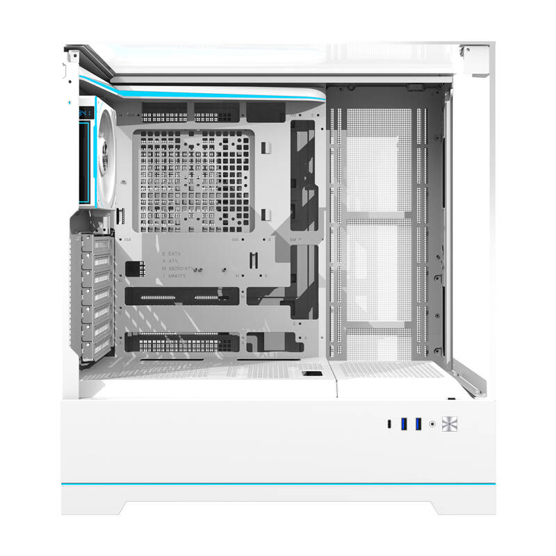 Darkflash DY450 PRO carcasă pentru calculator cu ventilator (alb) [6]