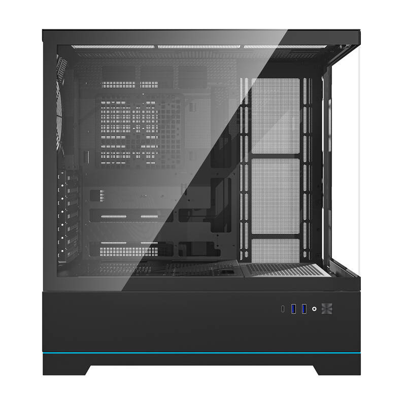 Darkflash DY451 carcasă pentru calculator fără ventilatoare (negru) [5]