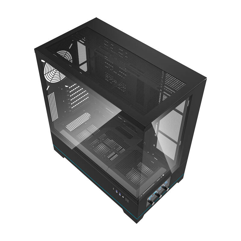 Darkflash DY451 carcasă pentru calculator fără ventilatoare (negru) [8]