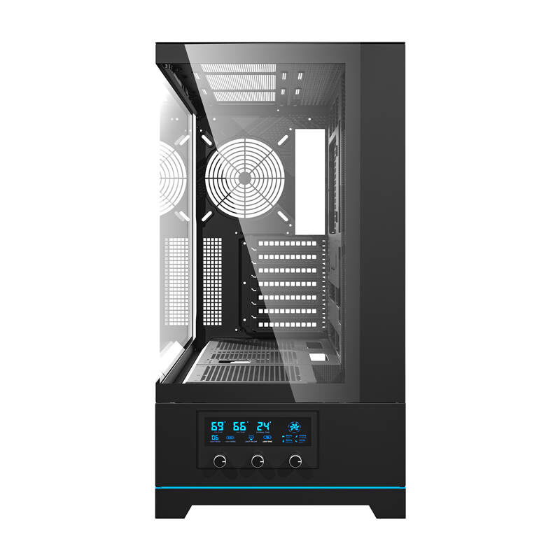 Darkflash DY451 carcasă pentru calculator fără ventilatoare (negru) [2]
