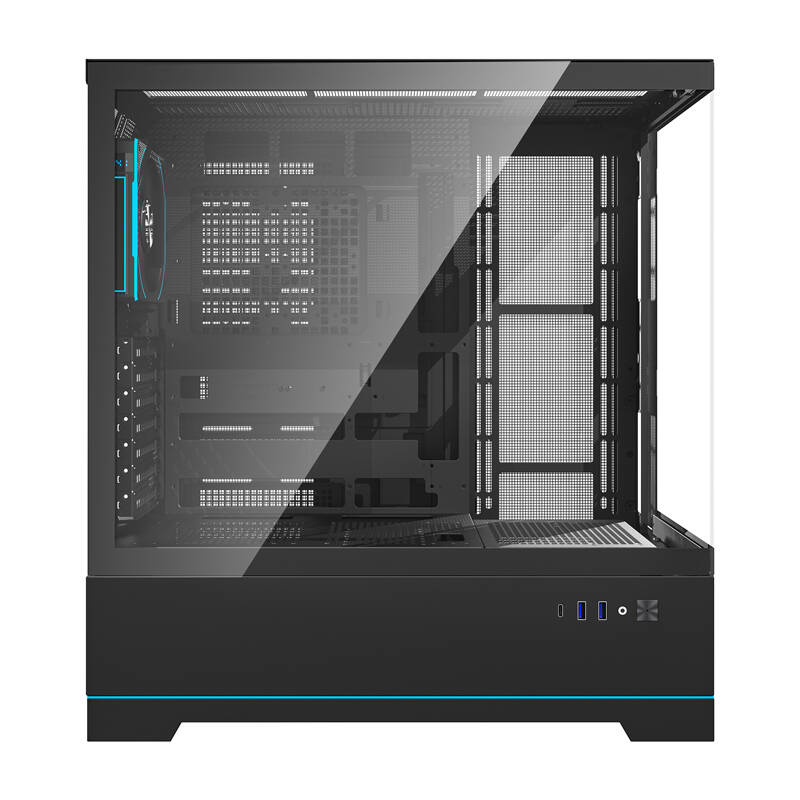 Darkflash DY451 PRO carcasă de calculator (negru) + 1 ventilator [2]