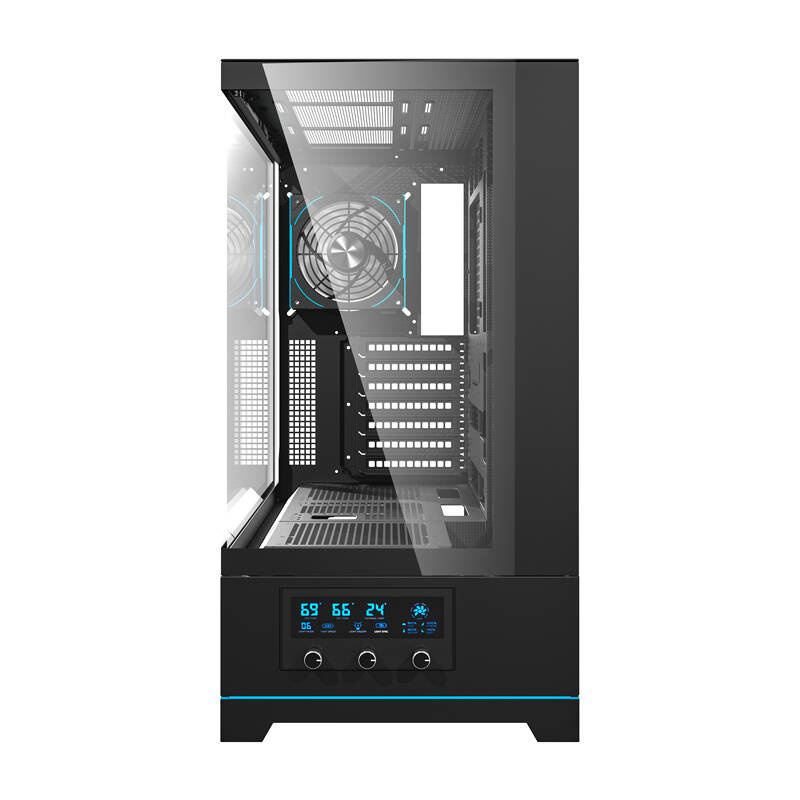 Darkflash DY451 PRO carcasă de calculator (negru) + 1 ventilator [3]