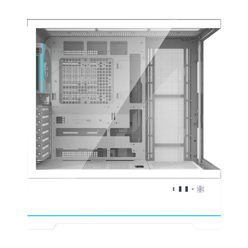 Darkflash DY451 PRO carcasă pentru calculator cu ventilator (alb) [2]